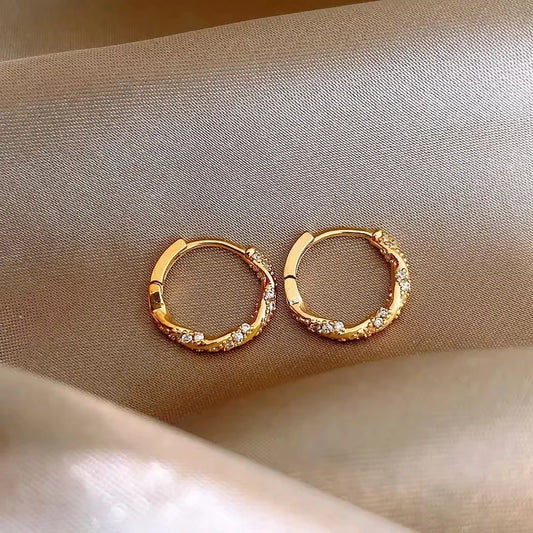 Gold plated earrings
